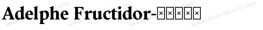 Adelphe Fructidor字体转换